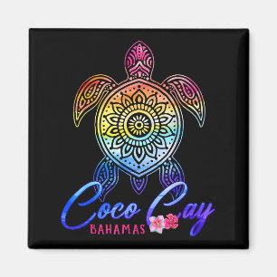 Coco cay tie dye sea turtle  magnet