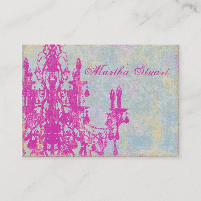 Coco Chandelier 2 - CHANGE COLOR Business Cards (Front)