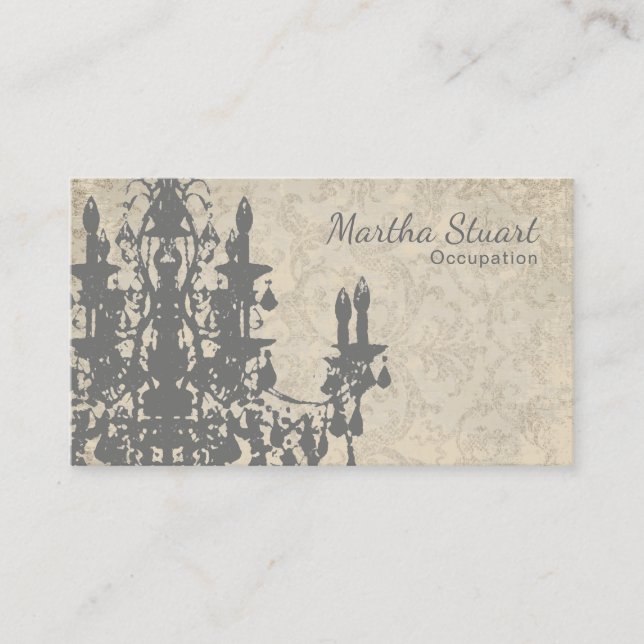 Coco Chandelier - CHANGE COLOR Business Cards (Front)