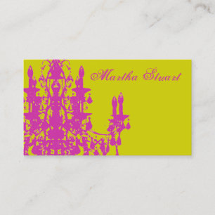 Coco Chandelier ~ CHANGE COLOR Business Cards