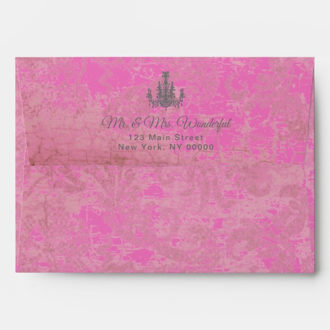 Coco Chandelier - (Change Colours & Sizes) Envelope (Back (Top Flap))