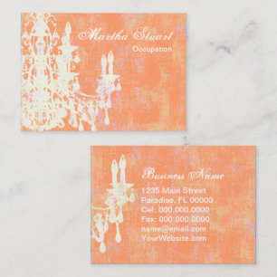Coco Chandelier COLOR / PAPER / SHAPE OPTIONS - Business Card