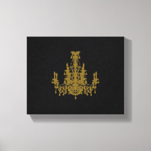 Coco Chandelier ~ Wrapped Canvas .75" Thick