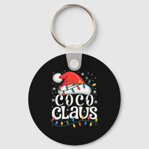 Coco Claus Funny Xmas Christmas Grandma Holiday St Key Ring