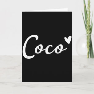 Coco Cute Heart Funny Grandma Mother's Day Card