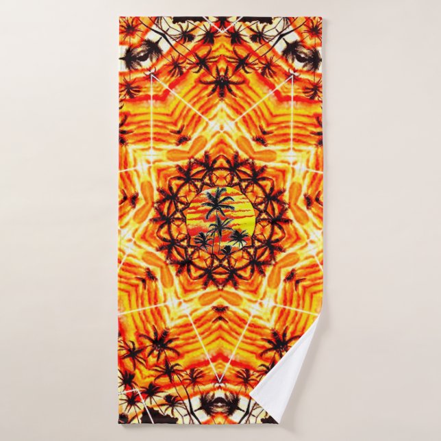Coco Palm Star  Bath Towel (Bath Towel)
