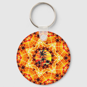 Coco Palm Star Key Ring