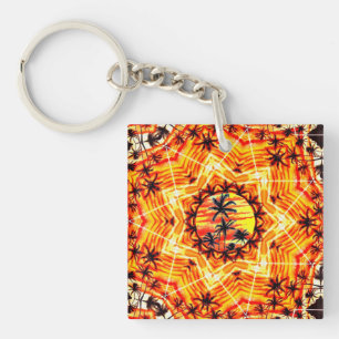 Coco Palm Star  Key Ring