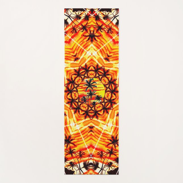 Coco Palm Star  Yoga Mat (Front)