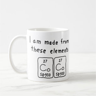 Coco periodic table name mug