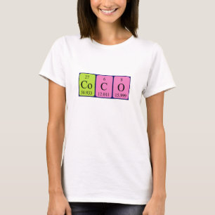 Coco periodic table name shirt