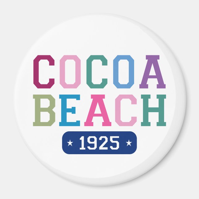 Cocoa Beach 1925 Magnet (Front)