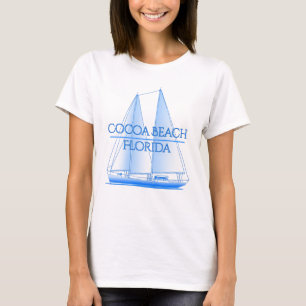 Cocoa Beach Coastal Nautical Sailing Sailor T-Shirt