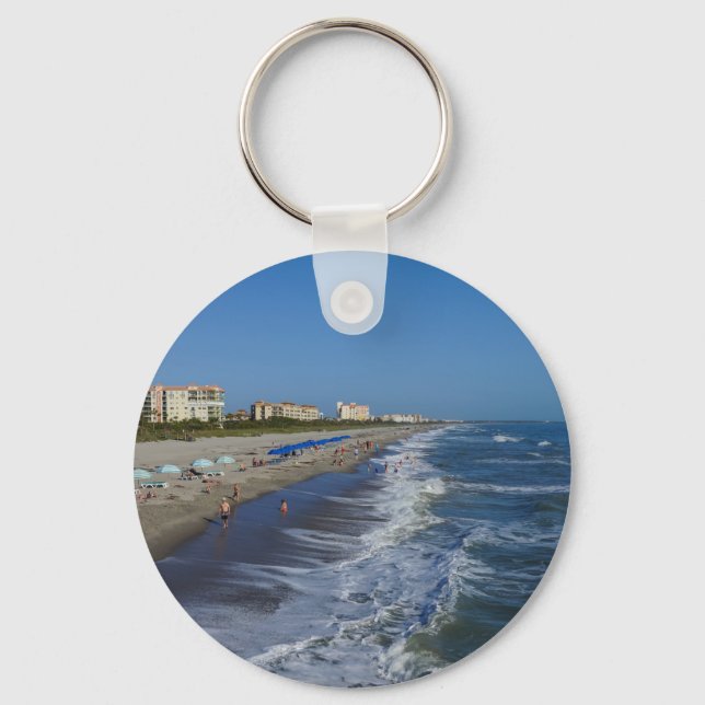Cocoa Beach Coastline Key Ring (Front)