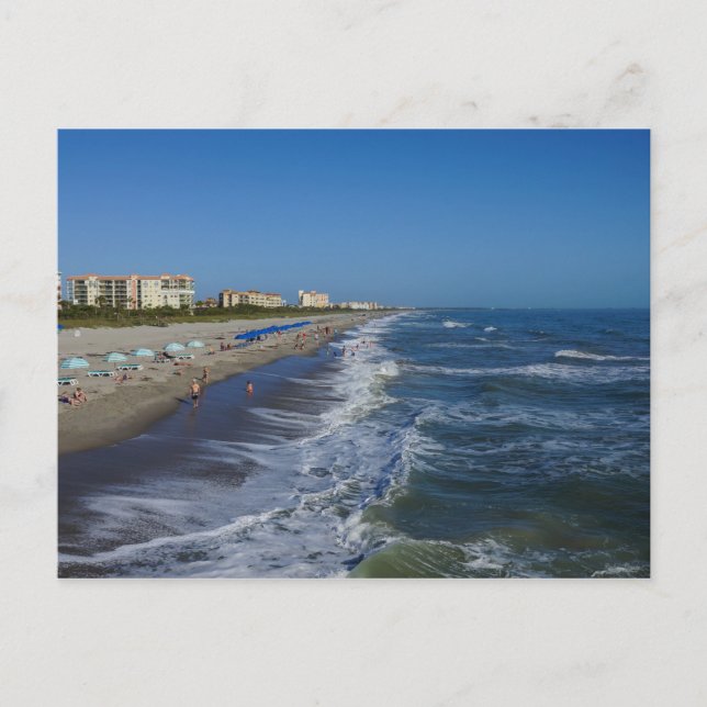 Cocoa Beach Coastline Postcard (Front)