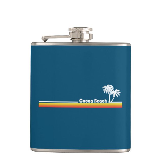 Cocoa Beach Florida Hip Flask (Front)