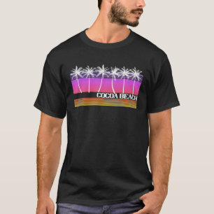Cocoa Beach Florida Retro Style Vintage Sunset 70' T-Shirt
