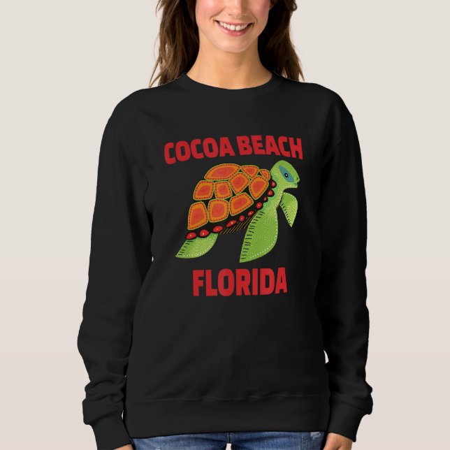 Cocoa Beach Florida Sea Turtle Sweatshirt (Front)