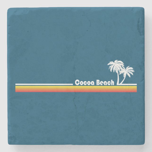 Cocoa Beach Florida Stone Coaster (Front)