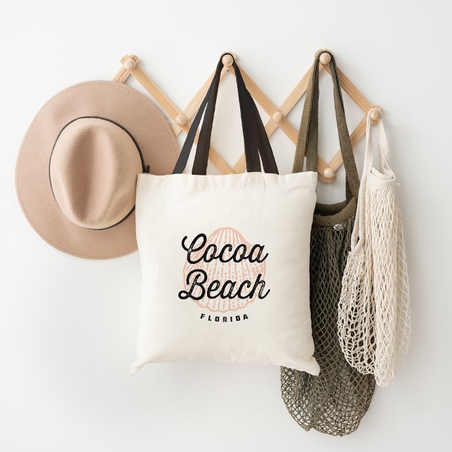 Cocoa Beach Florida Vintage Logo Tote Bag (Creator Uploaded)