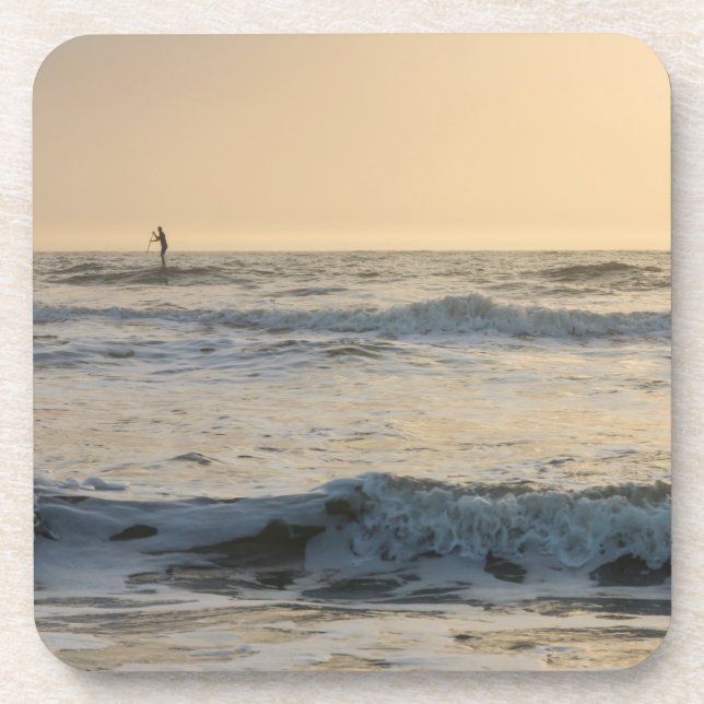 Cocoa Beach Paddleboarding Coaster (Front)