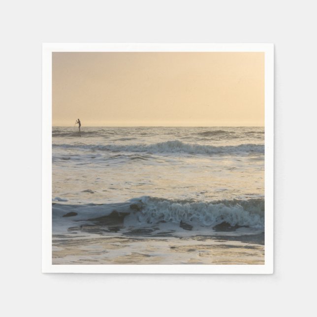 Cocoa Beach Paddleboarding Napkin (Front)