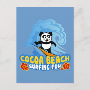 Cocoa Beach Surfing Fun Postcard