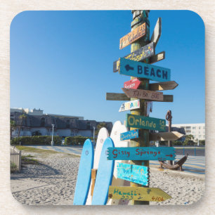 Cocoa Beach Tiki Totem Coaster
