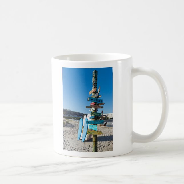Cocoa Beach Tiki Totem Coffee Mug (Right)