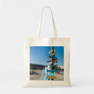 Cocoa Beach Tiki Totem Tote Bag