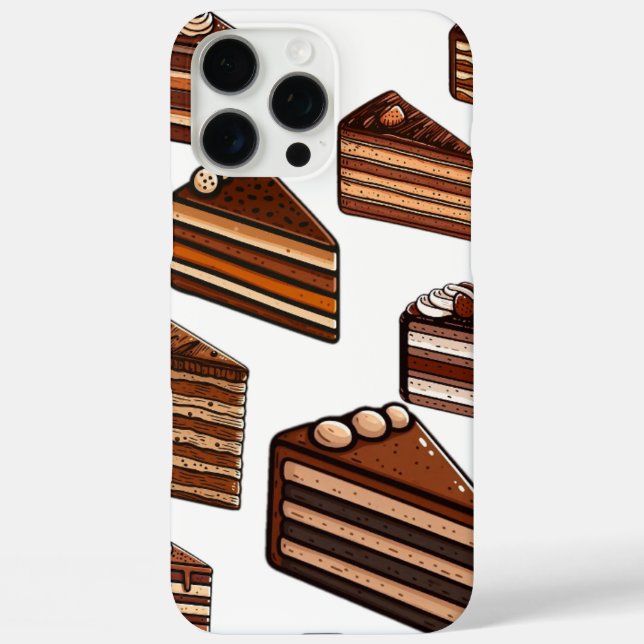 cocoa cake slices Case-Mate iPhone case (Back)