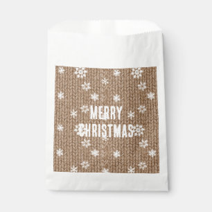 Cocoa Cream Snowflakes Christmas Favour Bags