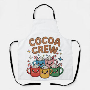 Cocoa Crew Hot Chocolate Kawaii Christmas Xmas Apron