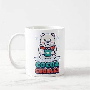 Cocoa Cuddles Arctic Bear with a Mug of Cocoa
