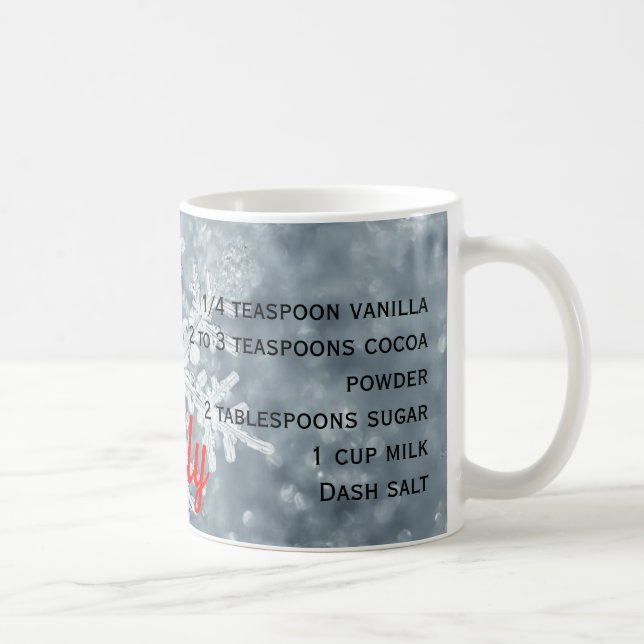 Cocoa Cup With Recipe for One serving Add NAME (Right)