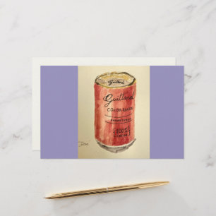 Cocoa Flat Notecard Stationery