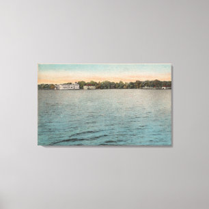 Cocoa, Florida - View of Brevard Hotel & Indian Canvas Print