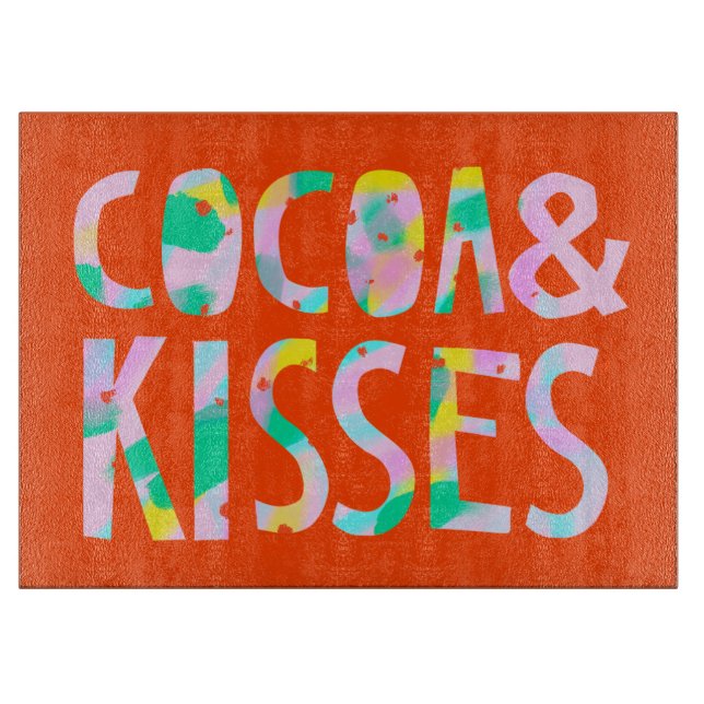Cocoa & Kisses Cutting Board (Front)