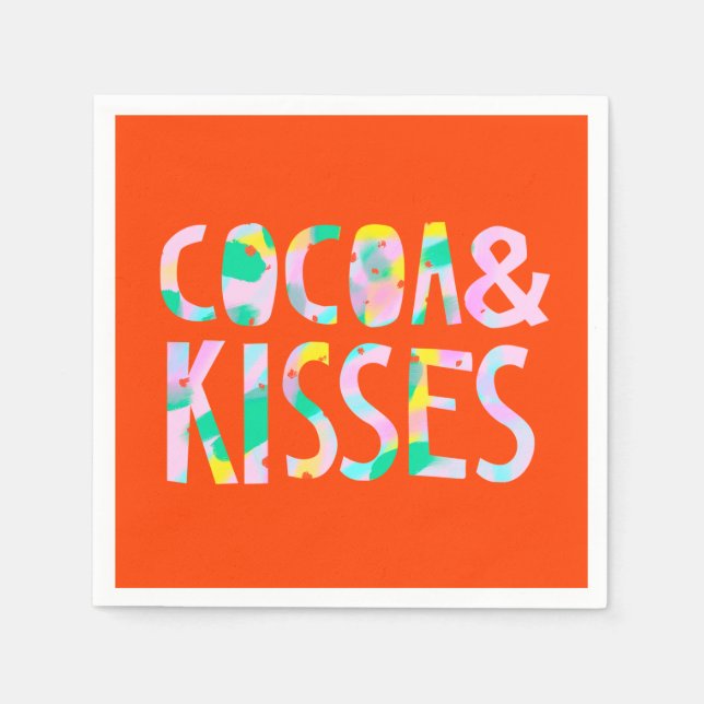 Cocoa & Kisses Napkin (Front)
