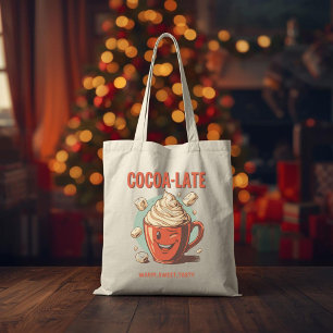Cocoa-late – Funny Christmas Hot Cocoa Pun Tote Bag
