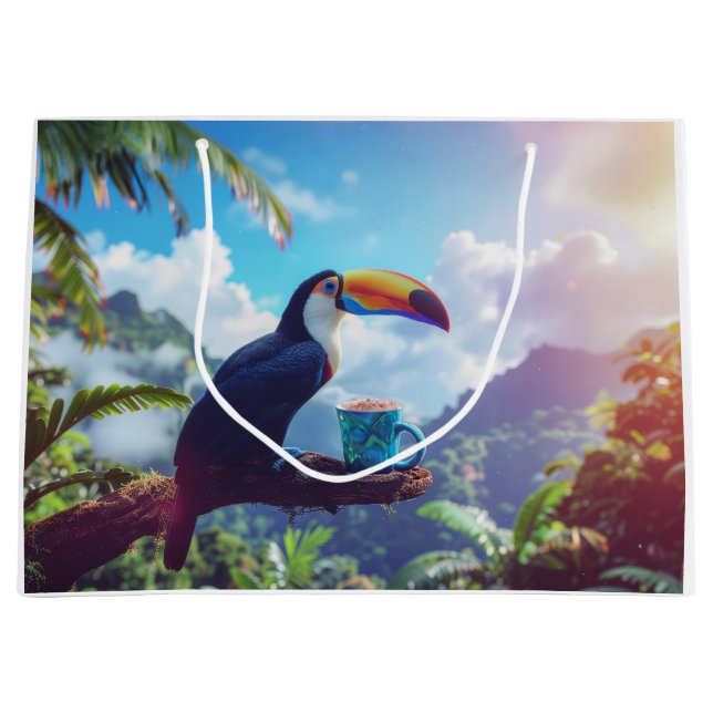 COCOA LOVER - TOUCAN LARGE GIFT BAG (Front)