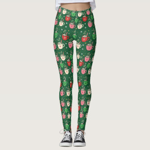 Cocoa Mug Christmas Pajama Pants - Green PJs
