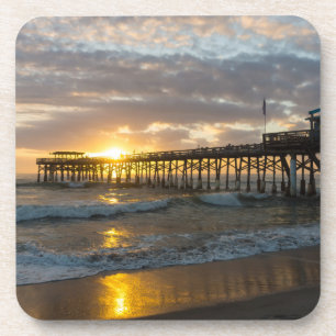 Cocoa Pier 1st Sunrise 2017 Coaster