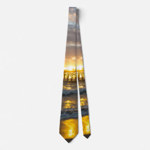 Cocoa Pier 1st Sunrise 2017 Neck Tie