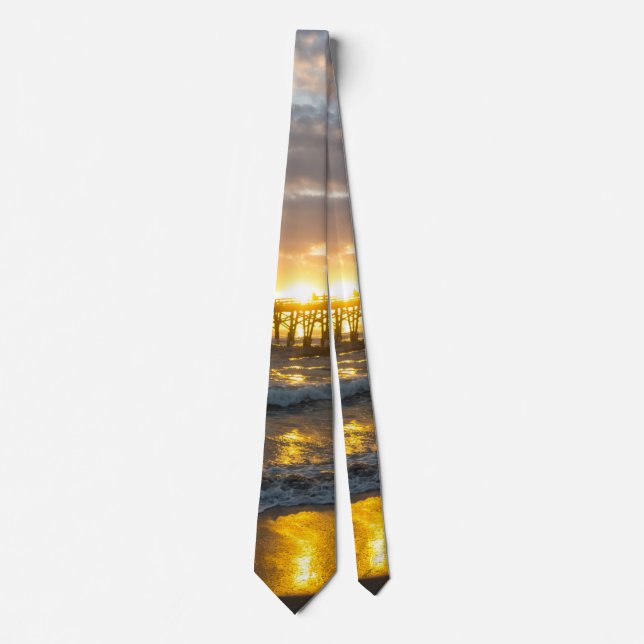 Cocoa Pier 1st Sunrise 2017 Neck Tie (Front)
