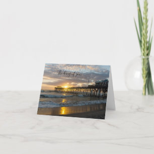 Cocoa Pier 1st Sunrise Thinking Of You Card