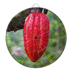 cocoa pod red dartboard