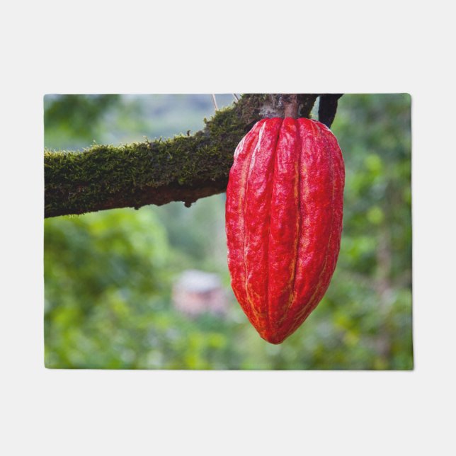 cocoa pod red doormat (Front)