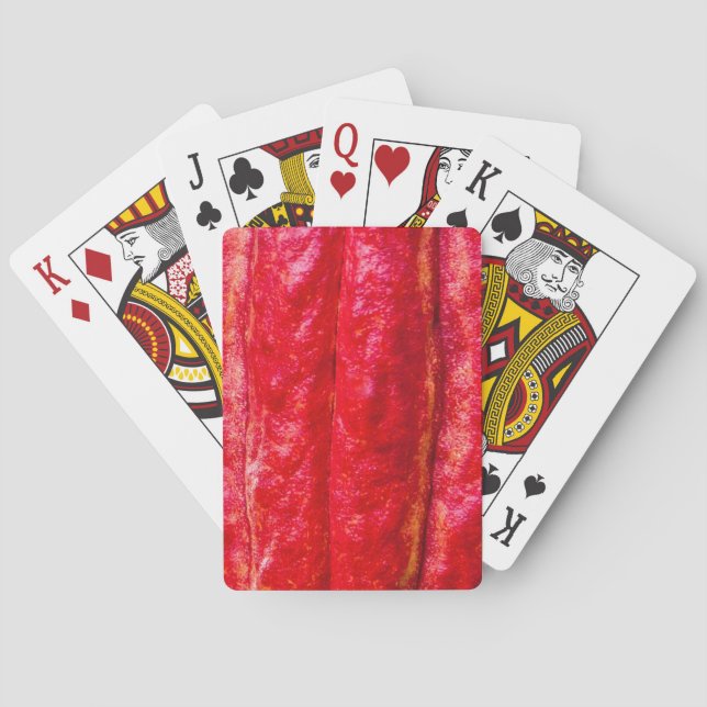 cocoa pod red playing cards (Back)