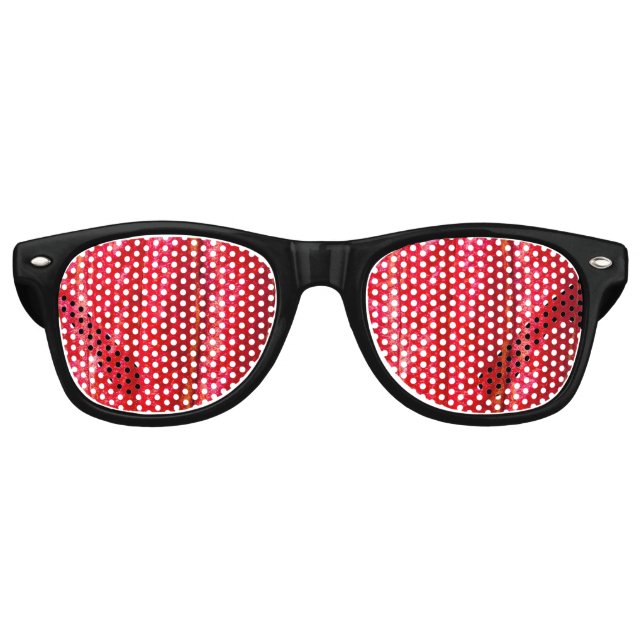 cocoa pod red retro sunglasses (Front)